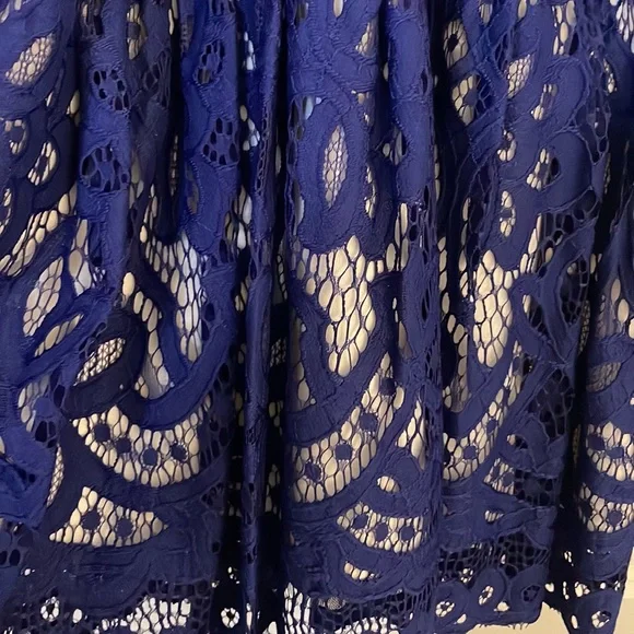 Gianni Bini Lace overlay fit & flare dress - Picture 2 of 6